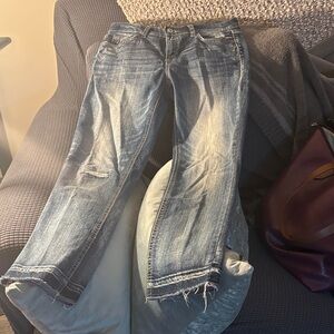 Casual Distressed Boyfriend Jeans
